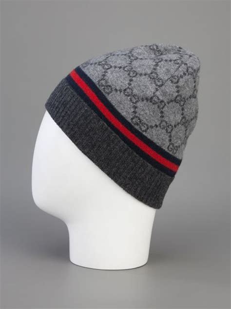 gucci monogram beanie hat|Gucci Hats & Gloves for Men .